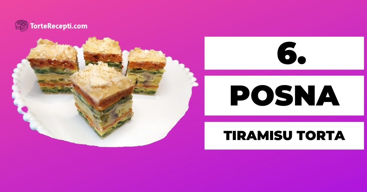 Posna Tiramisu Torta