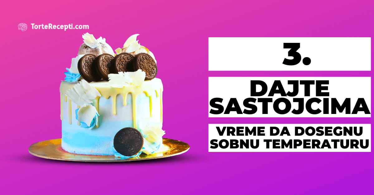 Sastojcima Treba Vreme da Dosegnu Sobnu Temperaturu