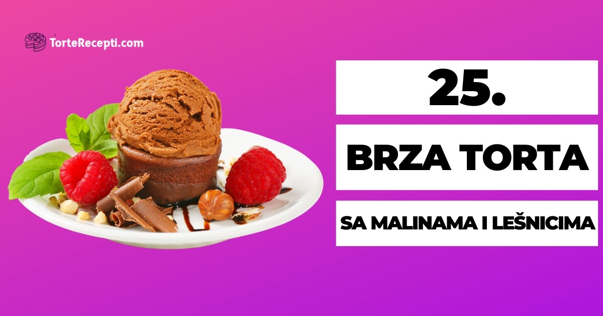 Brza Torta Sa Malinama I Lešnicima