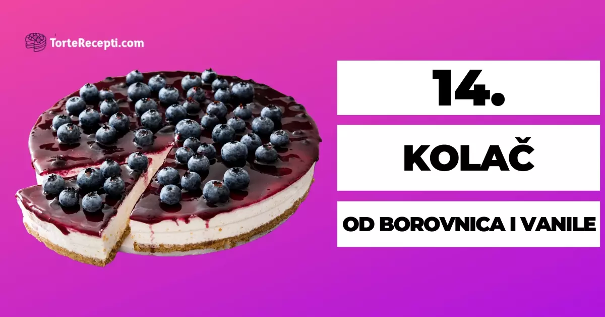 Kolač Od Borovnica I Vanile