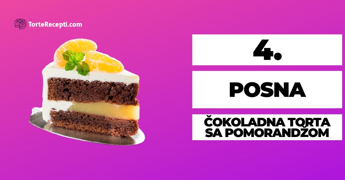 Posna Čokoladna Torta Sa Pomorandžom