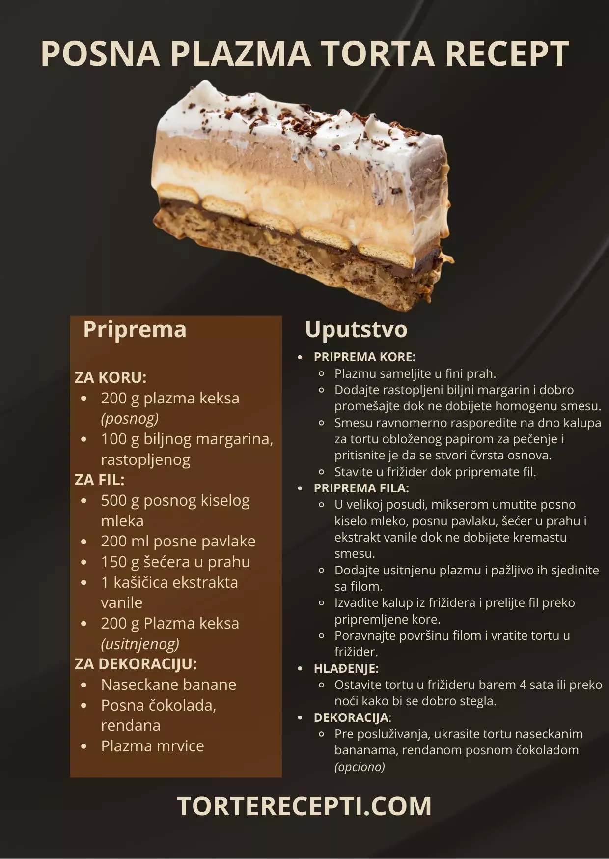 Posna Plazma Torta Recept