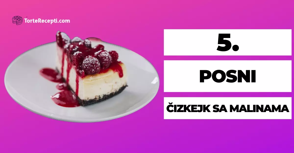 Posni Čizkejk Sa Malinama